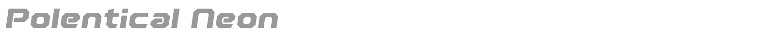 Polentical Neon font preview